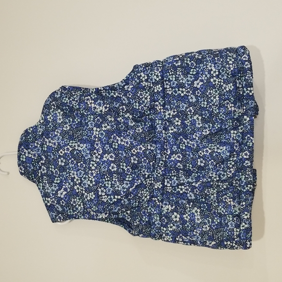 Girls Floral Puffer Vest in Large - Picture 2 of 4